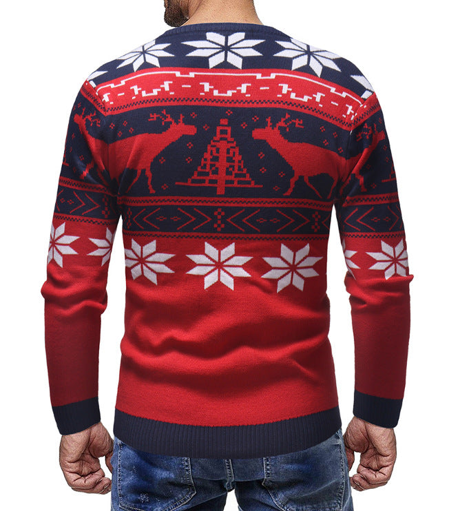 Christmas Jumper for Men – with Reindeer Pattern