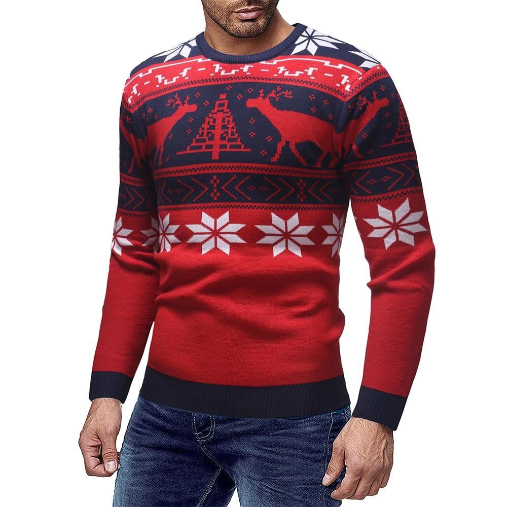 Christmas Jumper for Men – with Reindeer Pattern