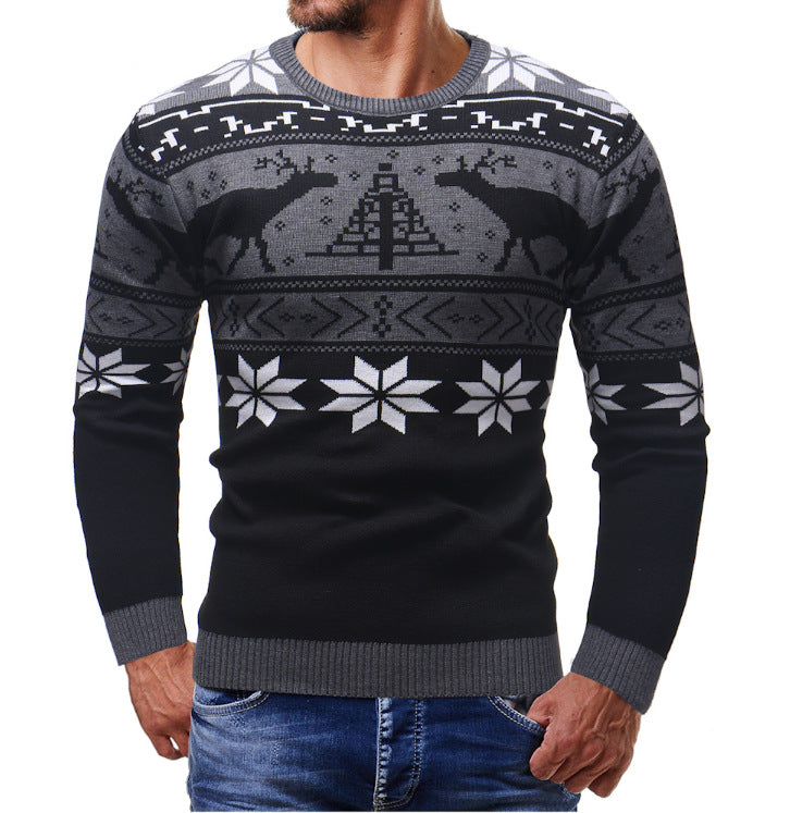 Christmas Jumper for Men – with Reindeer Pattern