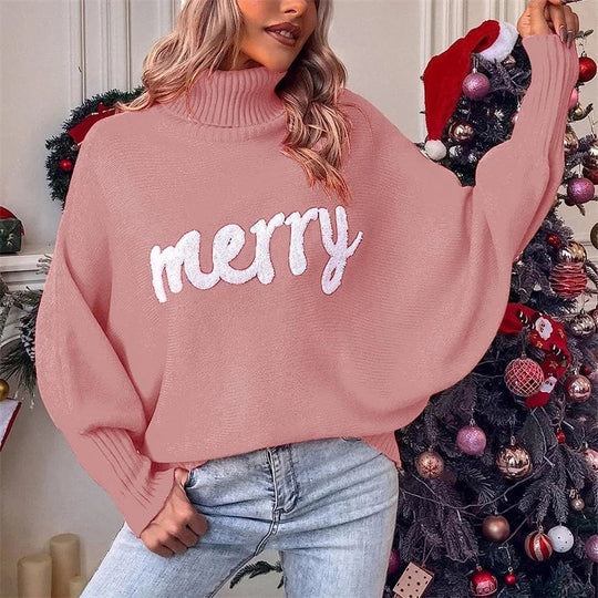 Ladies' Christmas Jumper with Cheerful Print | Festive